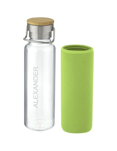 Botella de vidrio de 660 ml con funda de...
