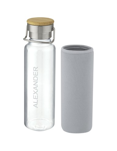 Botella de vidrio de 660 ml con funda de...