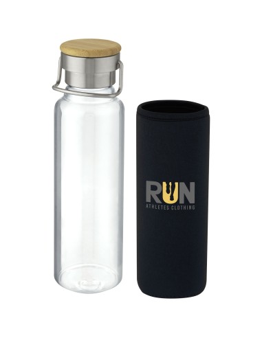 Botella de vidrio de 660 ml con funda de...