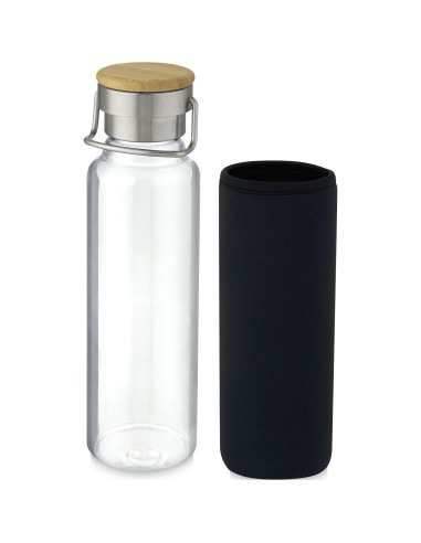 Botella de vidrio de 660 ml con funda de...