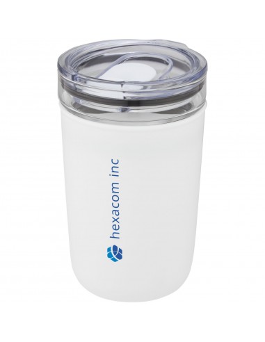 Vaso de vidrio de 420 ml con pared exterior de...