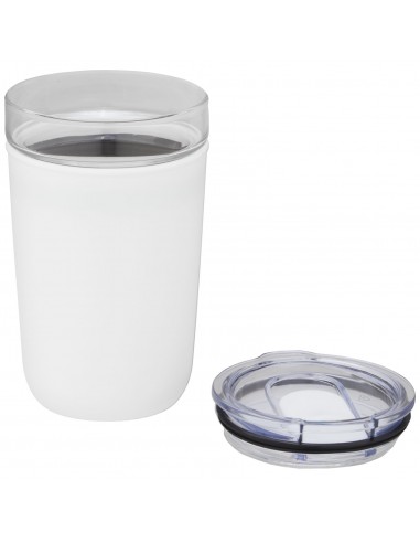 Vaso de vidrio de 420 ml con pared exterior de...