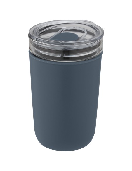 Vaso de vidrio de 420 ml con pared exterior de plástico reciclado "Bello"