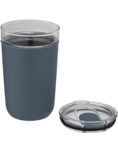Vaso de vidrio de 420 ml con pared exterior de...