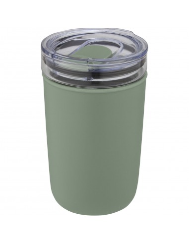Vaso de vidrio de 420 ml con pared exterior de...
