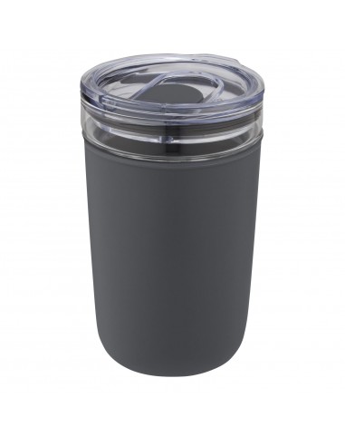 Vaso de vidrio de 420 ml con pared exterior de...