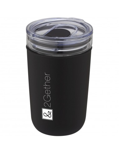 Vaso de vidrio de 420 ml con pared exterior de...