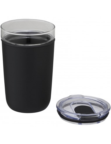 Vaso de vidrio de 420 ml con pared exterior de...