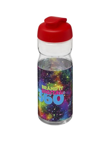 Bidón deportivo de 650 ml con tapa Flip H2O...