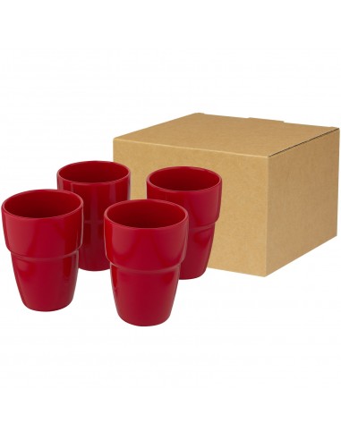 Set de regalo de 4 vasos apilables de 280 ml...
