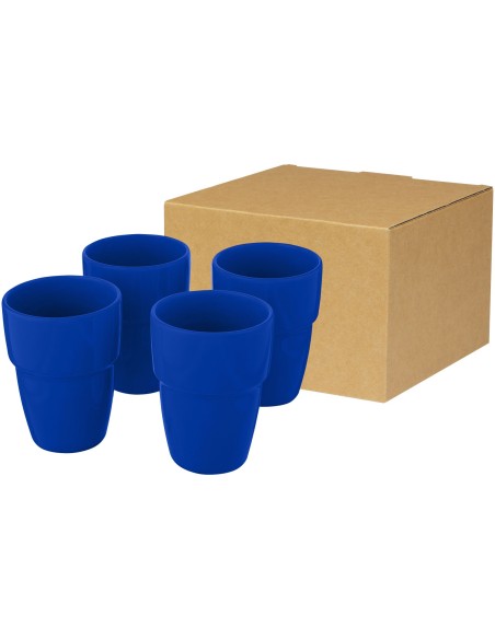 Set de regalo de 4 vasos apilables de 280 ml "Staki"