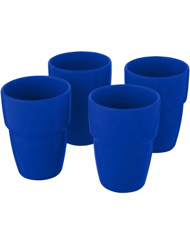 Set de regalo de 4 vasos apilables de 280 ml...