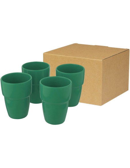 Set de regalo de 4 vasos apilables de 280 ml "Staki"