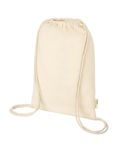 Mochila de cuerdas de algodón orgánico GOTS de 140 g/m² 5L "Orissa"