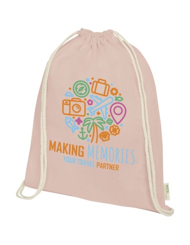 Mochila de cuerdas de algodón orgánico GOTS de...