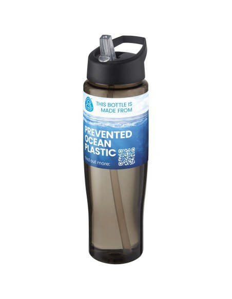Bidón deportivo de 700 ml con tapa con boquillaH2O Active® "Eco Tempo"