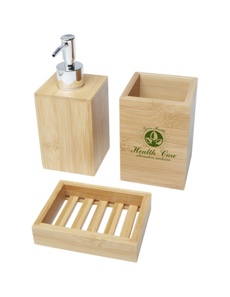 Set de baño de bambú de 3 piezas "Hedon"
