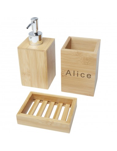Set de baño de bambú de 3 piezas "Hedon"