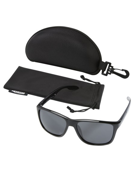 Gafas de sol deportivas polarizadas en estuche de plástico reciclado "Eiger"