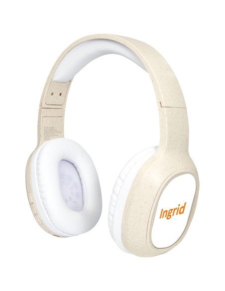 Auriculares Bluetooth® de paja de trigo con micrófono "Riff"
