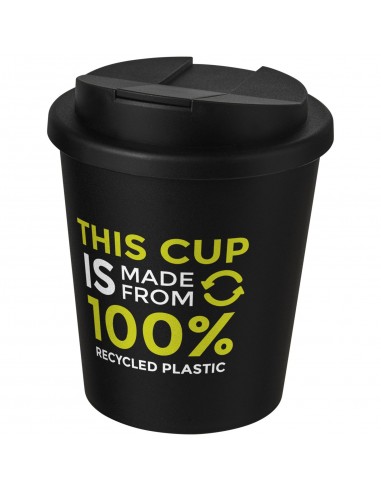 Vaso reciclado de 250 ml con tapa antigoteo...