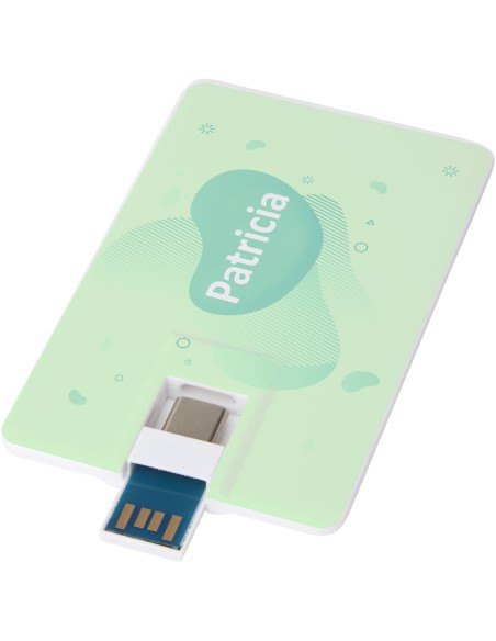 Memoria USB de 64 GB con tipo C y USB A 3.0 "Duo slim"