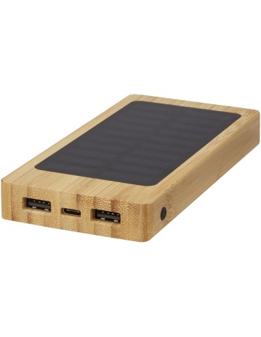 Batería externa solar de bambú de 8000 mAh "Alata"