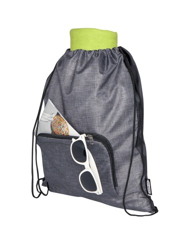 Bolsa con cordón plegable reciclada de 7L "Ash"