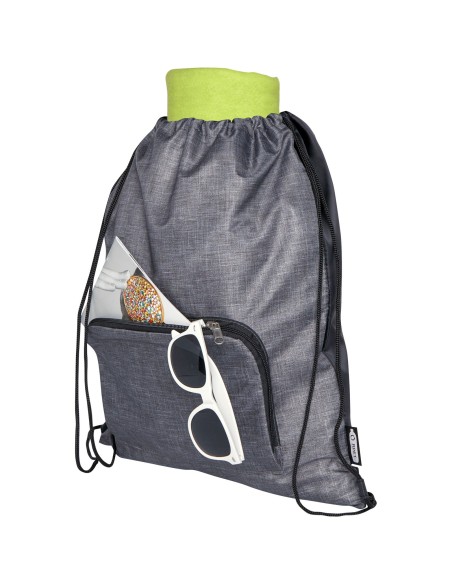 Bolsa con cordón plegable reciclada de 7L "Ash"