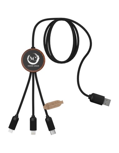Cable de carga 3 en 1 extendido de PET...