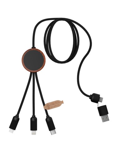 Cable de carga 3 en 1 de PET reciclado con logo...