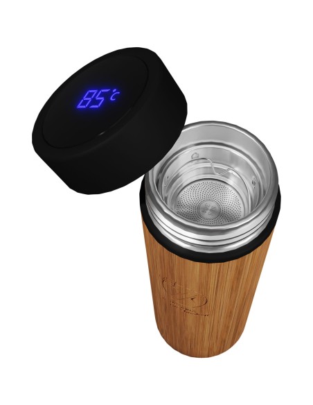 Botella inteligente de bambú de 500 ml "SCX.design D11"