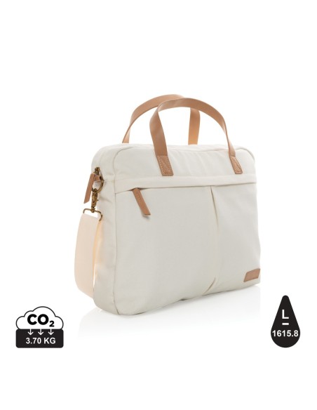 Maletín para portátil de lona reciclada Impact AWARE™ 16oz.