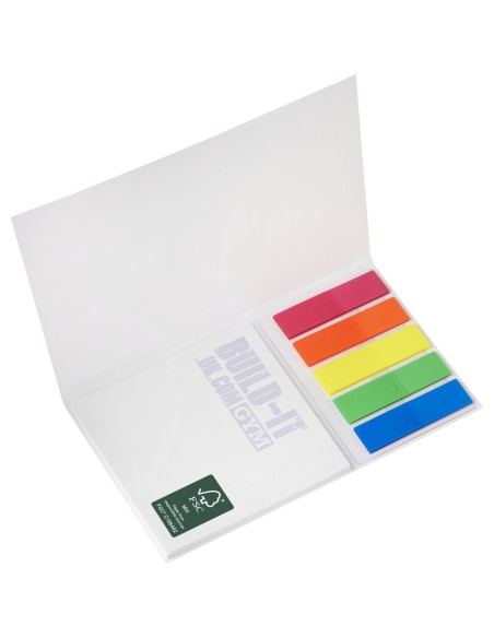 Set de marcapáginas con notas Classic Combi de tapa blanda