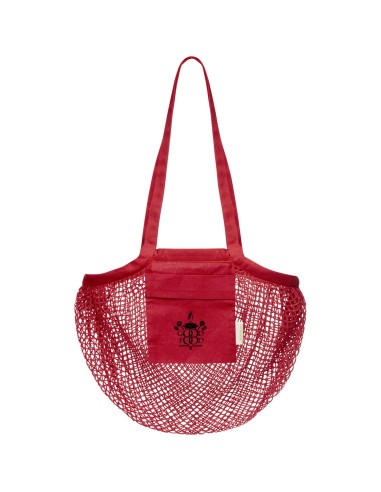 Bolsa Tote de malla de algodón orgánico con...