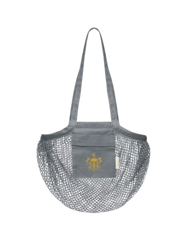 Bolsa Tote de malla de algodón orgánico con...