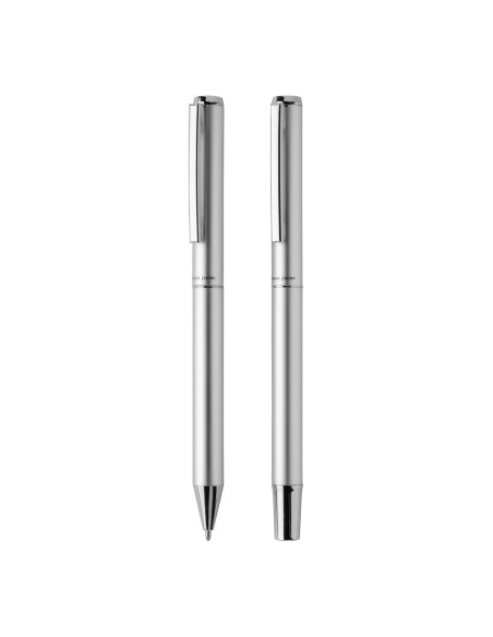 Set bolígrafos Cedar aluminio reciclado RCS Swiss Peak
