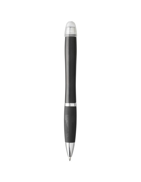Bolígrafo con empuñadura y cuerpo de color negro retroiluminado "Nash"