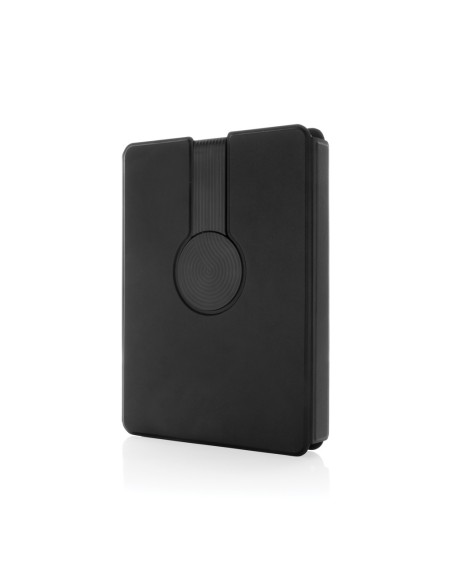 Libreta Swiss Peak RCS rePU con cargador inalámbrico 2 en 1