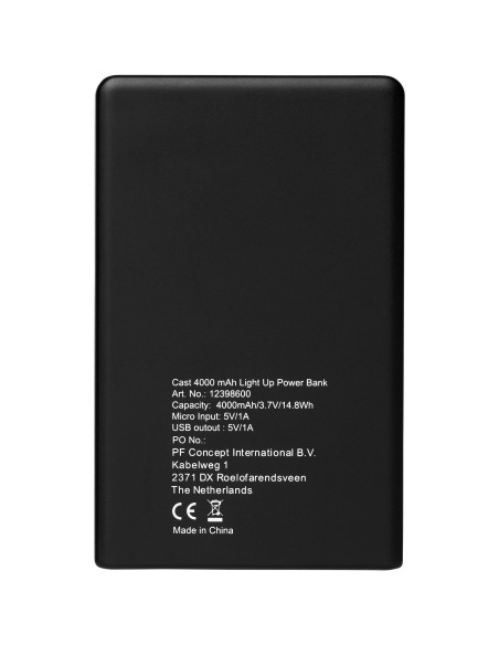Cast 4000mAh Light Up PB-BK