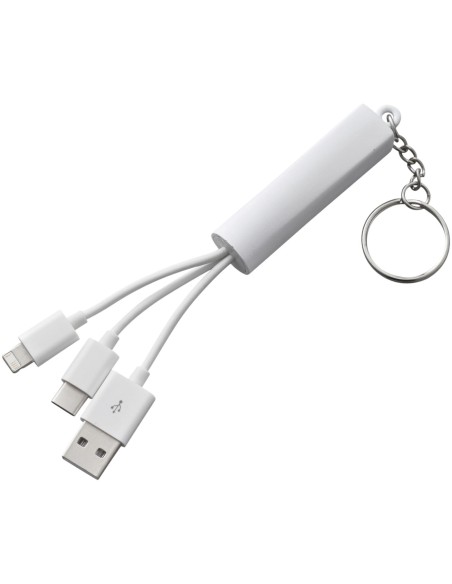 Cable de carga con llavero Route 3 en 1