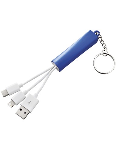 Cable de carga con llavero Route 3 en 1