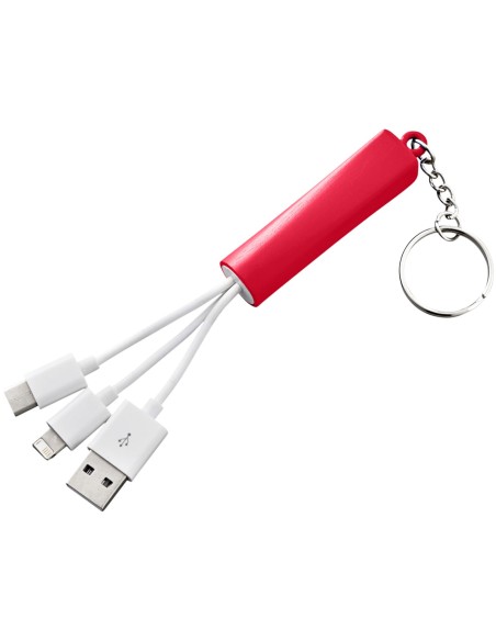 Cable de carga con llavero Route 3 en 1