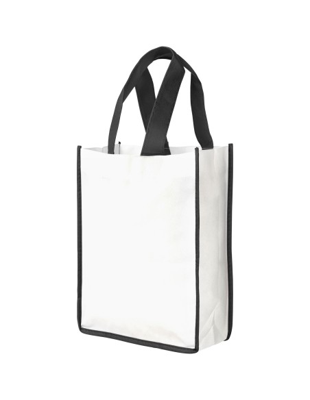 Bolsa Tote de compras contrastada pequeña no tejida "Contrast"