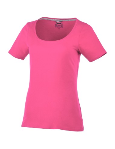 Camiseta de manga corta de mujer con cuello...
