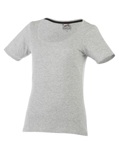 Camiseta de manga corta de mujer con cuello...