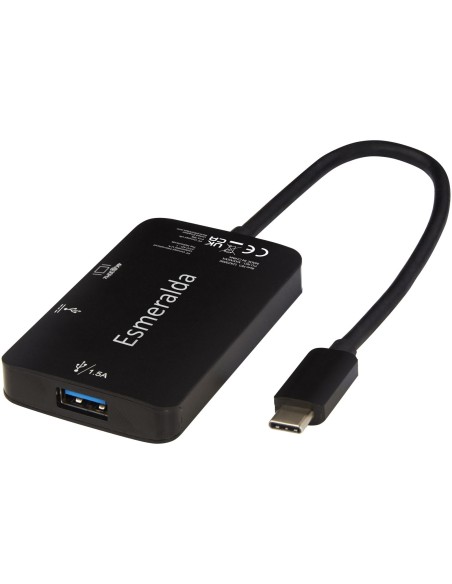 Adaptador multimedia de aluminio tipo C (USB-A/Tipo C/HDMI) "ADAPT"