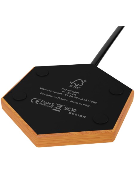 Cargador inalámbrico de 10 W luminoso "SCX.design W14"