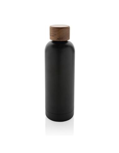 Botella Wood de acero inoxidable reciclado...