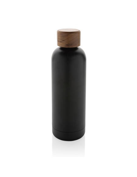 Botella Wood de acero inoxidable reciclado certificado RCS